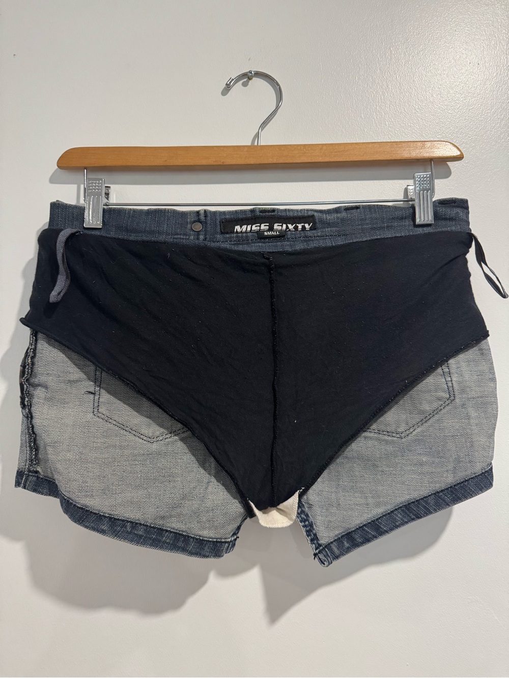 Vintage Y2K Miss Sixty Asymmetrical Denim Mini Skirt Size Small Rare Italian - Picture 4 of 7